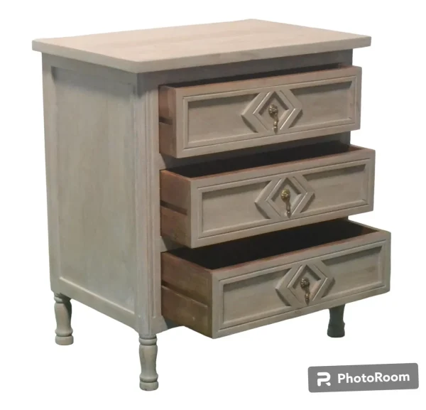 Pair of Coastal 3-Drawer Nightstands - Image 3