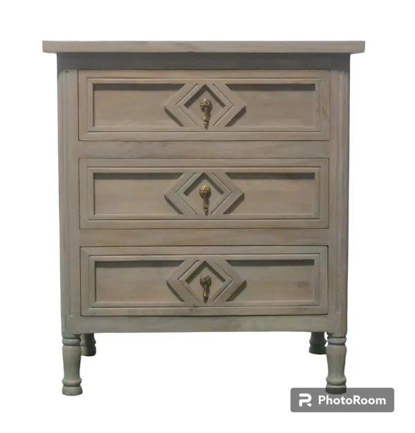 Pair of Coastal 3-Drawer Nightstands - Image 2