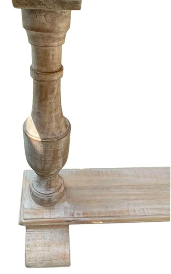 Coastal Double Pedestal Console Table - Image 7