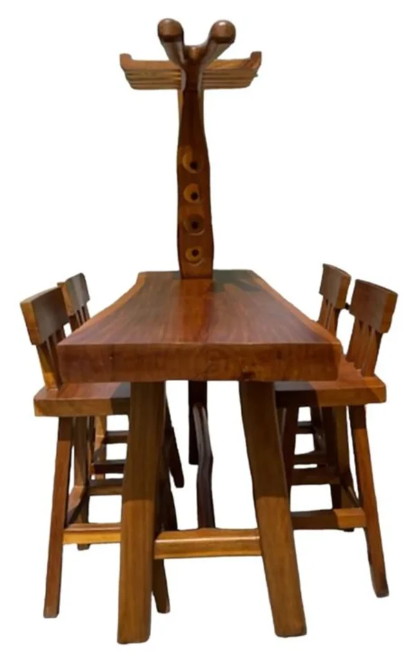Indoor/Outdoor Teak Pub Table Set - Image 4