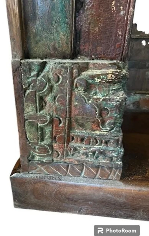 Solid Wood With Glass Shelf Bookcase - Image 6