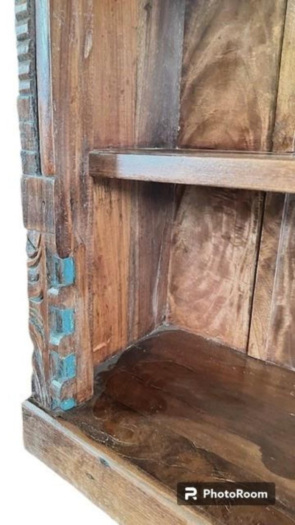 Rustic Solid Wood Repurposed Display Cabinet - Image 7