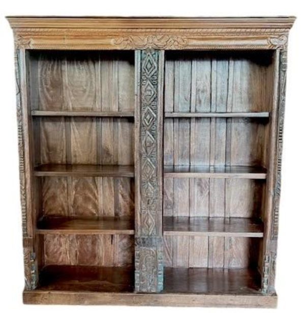 Rustic Solid Wood Repurposed Display Cabinet - Image 2