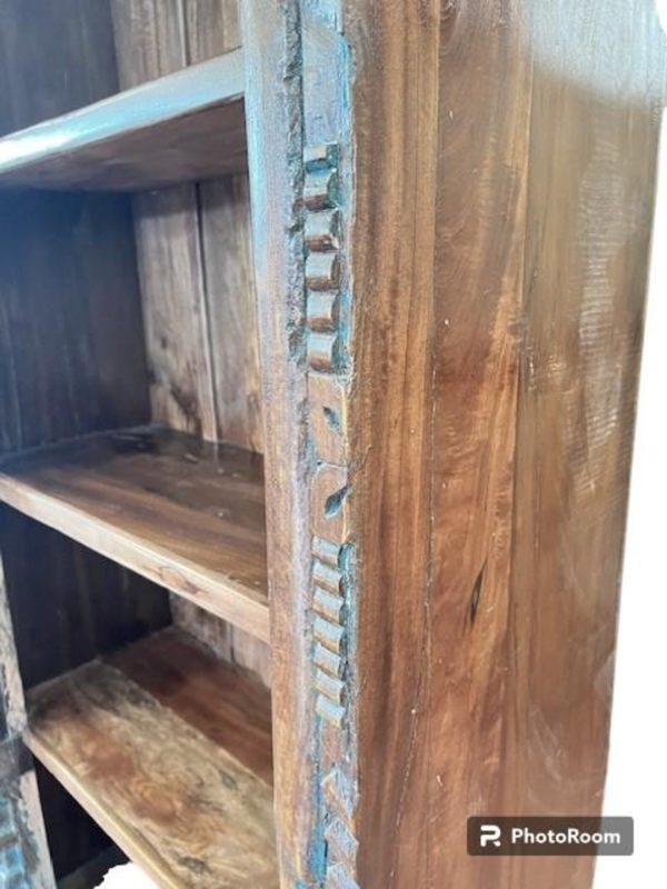 Rustic Solid Wood Repurposed Display Cabinet - Image 6