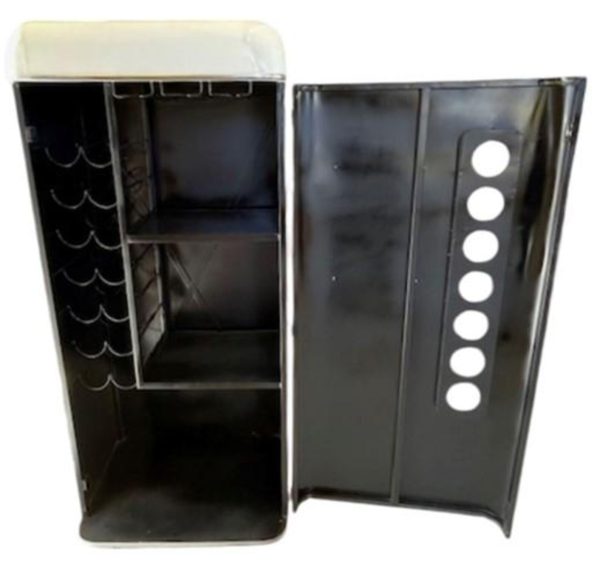 Tall Red & White Metal Novelty Soda Machine Bar Cabinet - Image 7