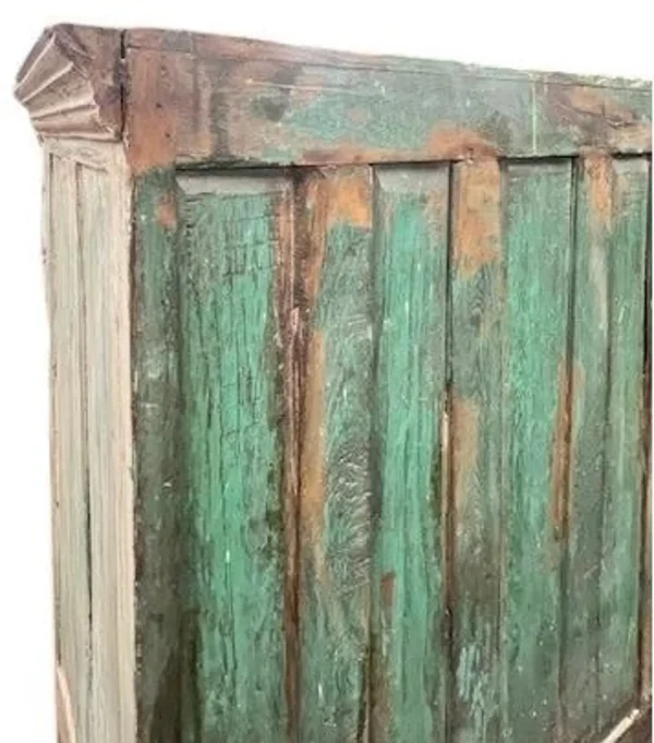 Old Farmhouse Reclaimed Glass Door Display Cabinet - Image 9