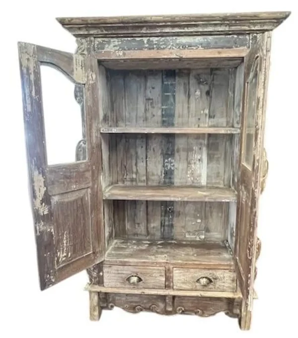 Farmhouse Reclaimed Wood Accent Cabinet - Image 3