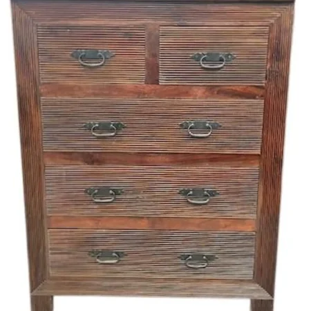 Traditional 5-Drawer Tallboy Dresser