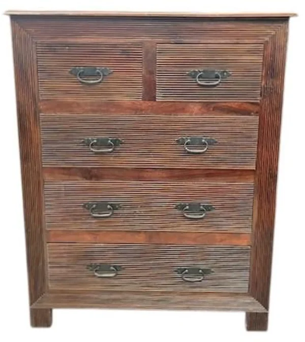 Traditional 5-Drawer Tallboy Dresser