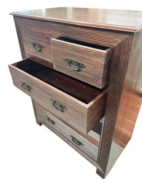 Traditional 5-Drawer Tallboy Dresser - Image 3