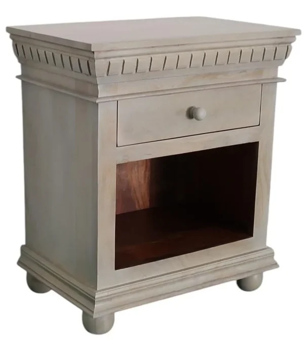 Pair of French Country Open Shelf Nightstands - Image 3