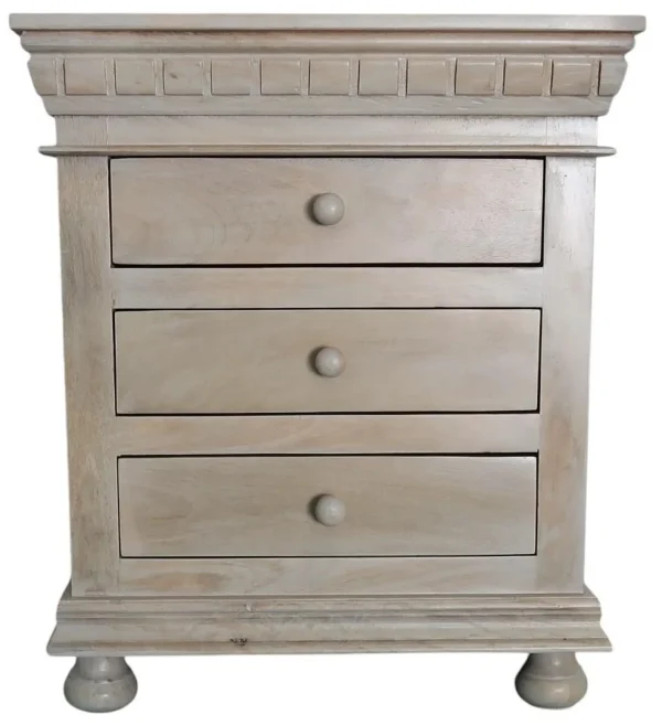 Pair of French Country 3-Drawer Nightstands - Image 2