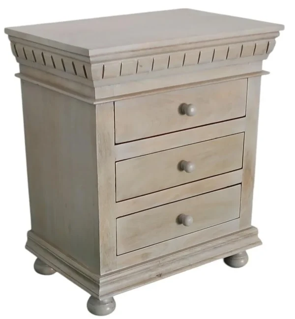 Pair of French Country 3-Drawer Nightstands - Image 3