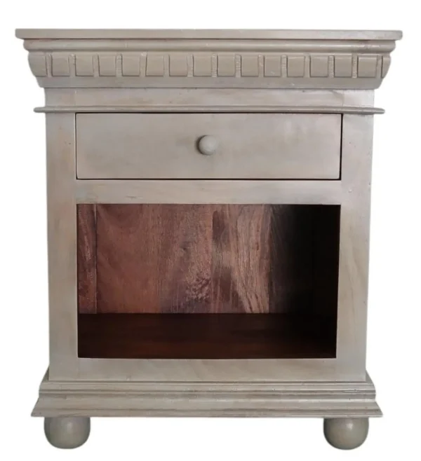 Pair of French Country Open Shelf Nightstands - Image 2