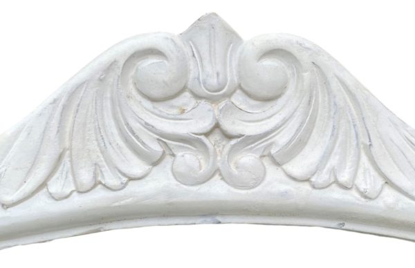 French Chateau Baroque White Mahogany Vanity Table - Image 6