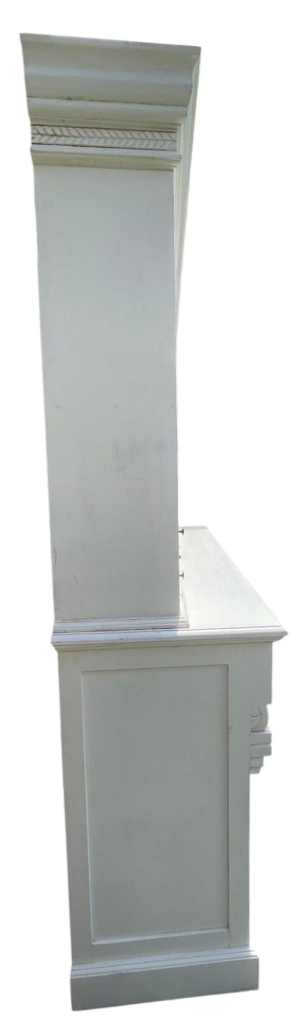 French Country White Mahogany Kitchen Pantry - Image 4