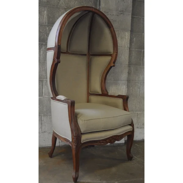 Louis XV French Canopy Throne Armchair - Image 2