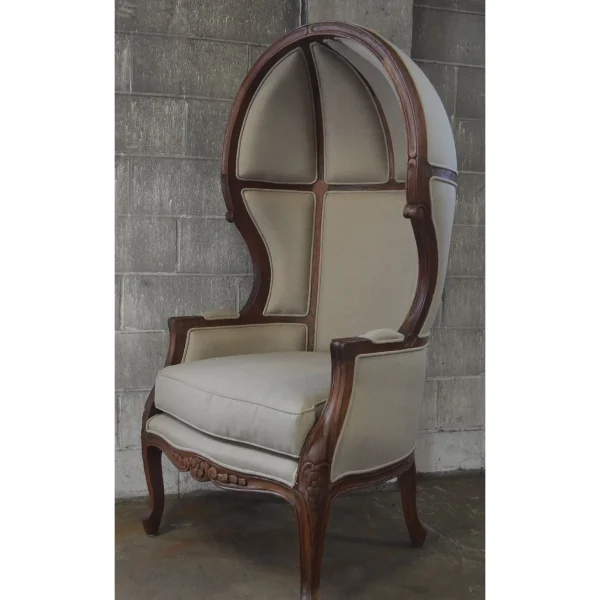 Louis XV French Canopy Throne Armchair - Image 3