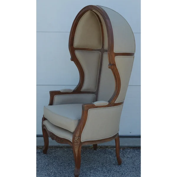 Louis XV French Canopy Throne Armchair - Image 4
