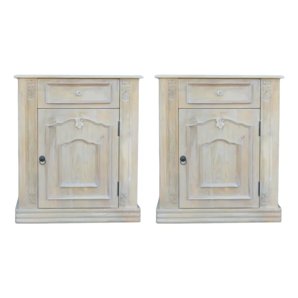 Pair of French Country Nightstands