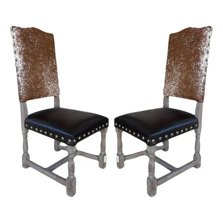 Set of 2 Rustic Accent Chair