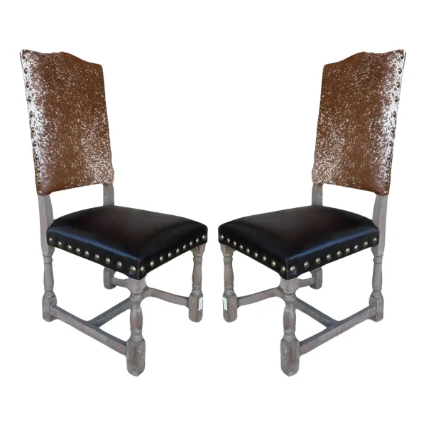 Set of 2 Rustic Accent Chair