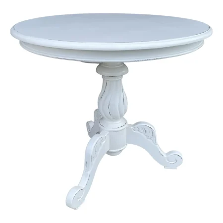 Shabby Chic Victorian Round Parlor Table