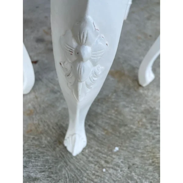 Shabby Chic White Vanity Set of 2 - Image 2