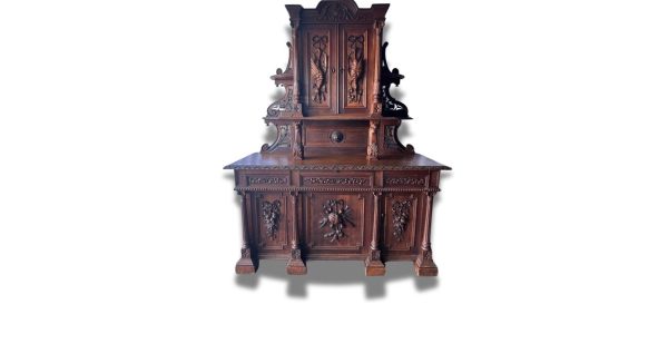 1880s Large French Renaissance Cabinet