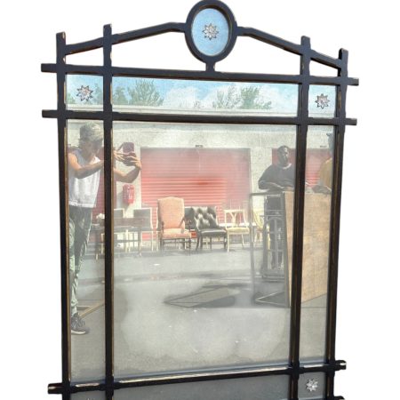 Oversized Arts & Crafts Antiqued Vintage Mirror