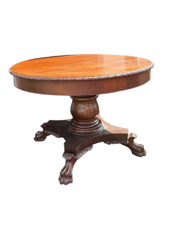 Antique 1930s Empire Style Dining Table - Image 2