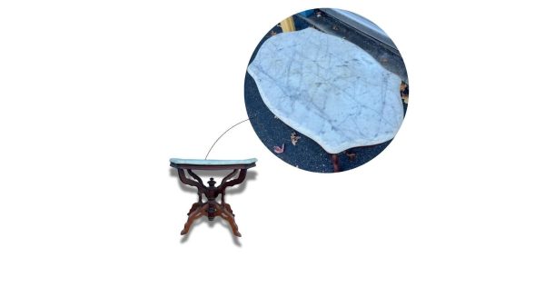 Antique Victorian Marble Top and Table - Image 3