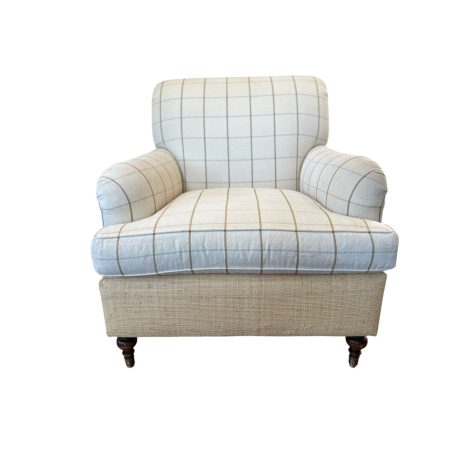 English Roll Arm Club Chair