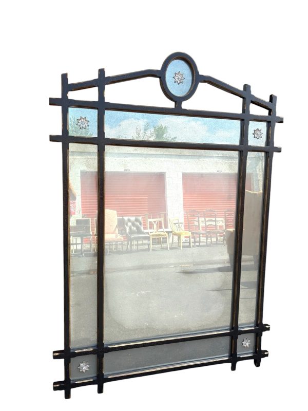 Oversized Arts & Crafts Antiqued Vintage Mirror - Image 3