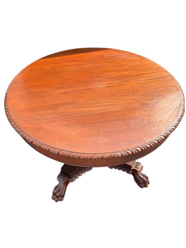 Antique 1930s Empire Style Dining Table - Image 3