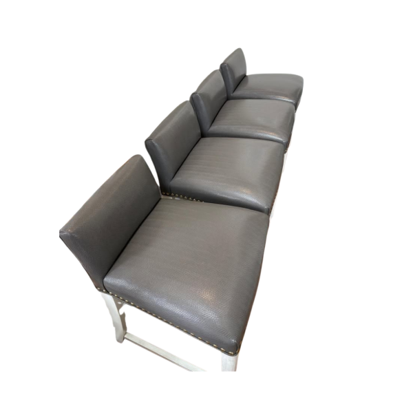 4 Grey Counter Stools - Image 2