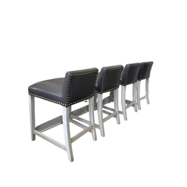 4 Grey Counter Stools - Image 3