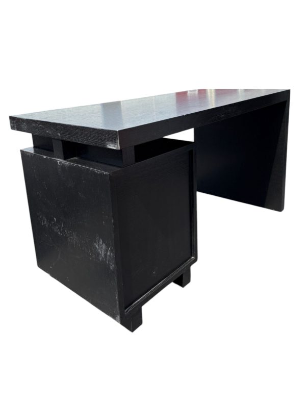 Black Ebonized Modern Desk - Image 3