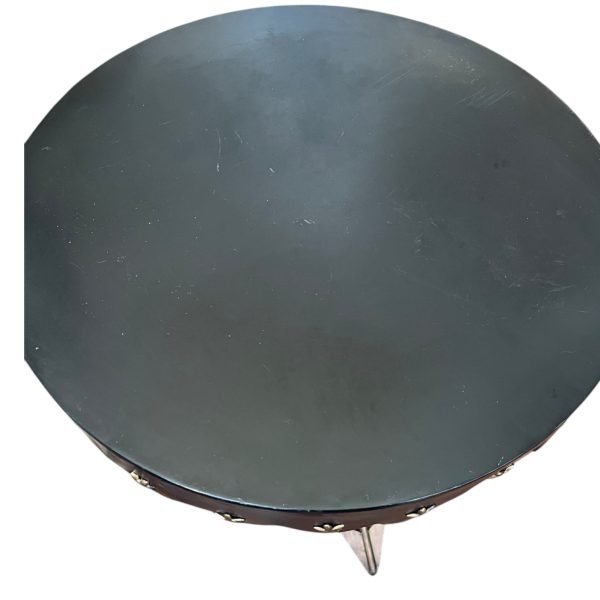 Antique Round Neoclassical Crossed Arrow Side Table - Image 5