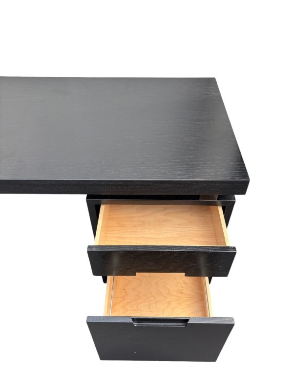 Black Ebonized Modern Desk - Image 4