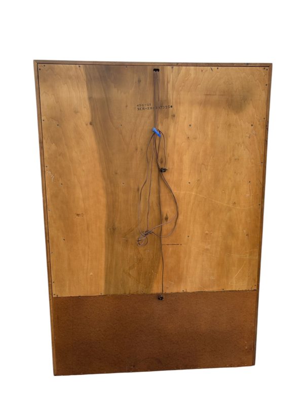 1970s Lane Staccato Mid Century Modern Brutalist Walnut China Cabinet - Image 7