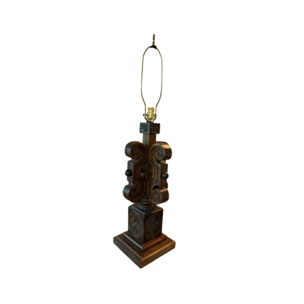Southwestern Style Solid Wood Lamp - Image 2