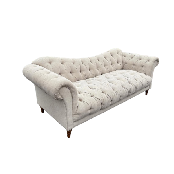 Tufted Grey Sofa - Image 2